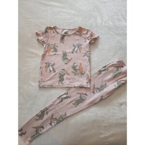 Carter's Pink Easter Bunny Pajamas Sz 7